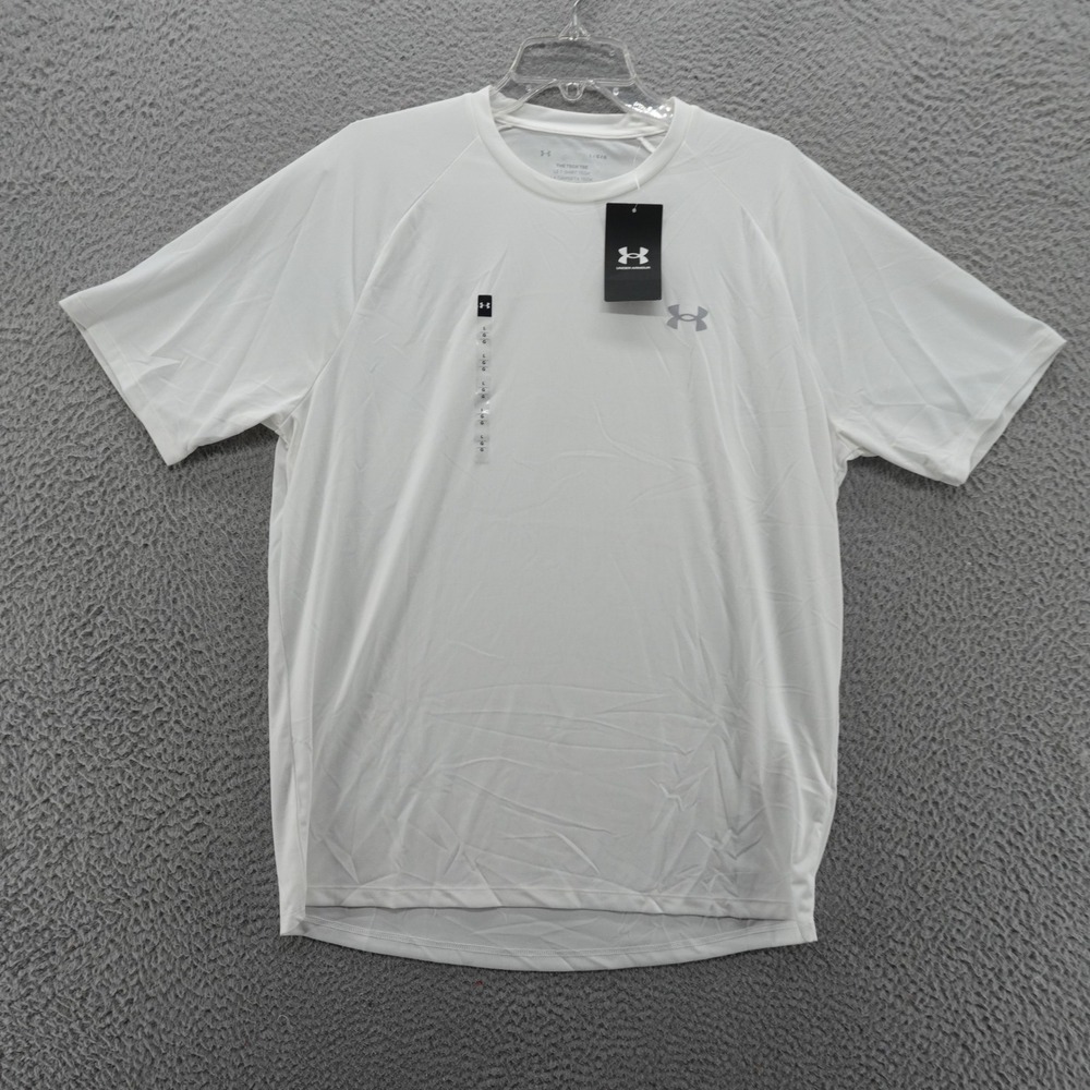 Under Armour Mens Tech Tee White Short Sleeve Training Shirt Large NEW
